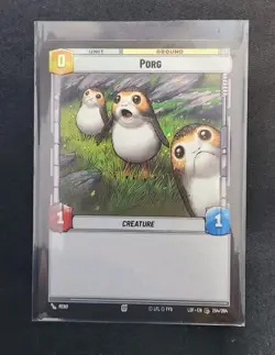 Porg 254/264 Star Wars Unlimited TCG Card LOF Near Mint NM - Image 1