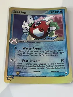 POKEMON EX RUBY & SAPPHIRE SEAKING REVERSE HOLO CARD 21/109 - Image 1