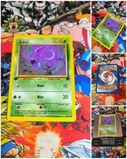 Pokemon Zubat 🇬🇧 ● Nm Team Rocket 1st Edition 2000 Pokemon Og Card - Image 1