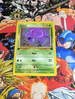 Pokemon Zubat 🇬🇧 ● Nm Team Rocket 1st Edition 2000 Pokemon Og Card - Image 2