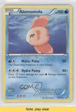 Alomomola Pokemon Black & White Base Set #39 READ n1u - Image 1