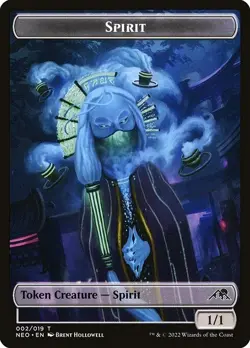 Spirit Token 10x - Colorless - Hollowell Art - NEO Neon Dynasty MTG Magic NM - Image 1