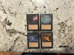 Mtg Hymn To Tourach x4 - Magic the Gathering Hymn To Tourach All Arts LP-Played - Image 1