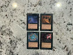 Mtg Hymn To Tourach x4 - Magic the Gathering Hymn To Tourach All Arts LP-Played - Image 1
