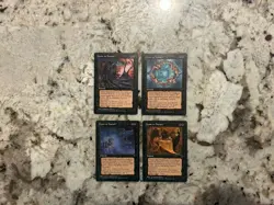 Mtg Hymn To Tourach x4 - Magic the Gathering Hymn To Tourach All Arts LP-Played - Image 1