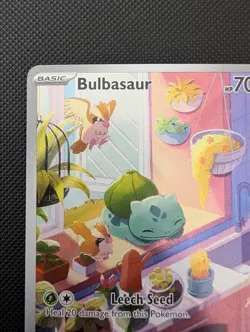 Bulbasaur 143/142 Sv07: Stellar Crown Full Art Illustration Rare NM Pokemon TCG - Image 4
