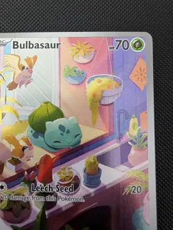 Bulbasaur 143/142 Sv07: Stellar Crown Full Art Illustration Rare NM Pokemon TCG - Image 5