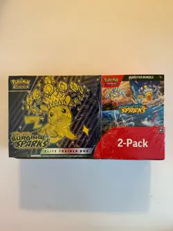 Pokemon Surging Sparks Elite Trainer Box ETB with Booster Bundle New and Sealed - Image 1