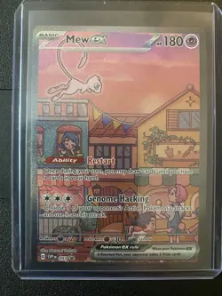 Mew ex SVP 053 Pokemon TCG Scarlet Violet 151 Black Star Promo Full Art #53 - Image 1