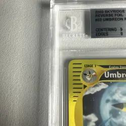 Umbreon Reverse Foil Rare 32/144 Skyridge Beckett 9 WOTC Vintage Pokemon - Image 3