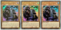 3 x BLAR-EN020 Numeron Wall - Ultra Rare 1st Edition Near Mint YuGiOh Cards - Image 1
