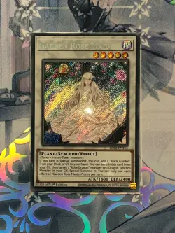 LDS2-EN113 Garden Rose Maiden Secret Rare 1st Edition Near Mint YuGiOh TCG - Image 1