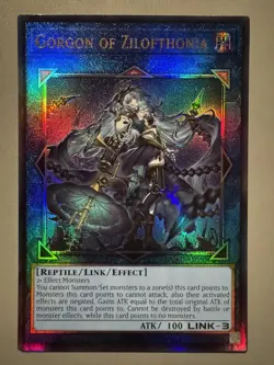 YUGIOH GORGON OF ZILOFTHONIA ASIA ENGLISH EDITION DUAD-AE050 ULTIMATE RARE - Image 1