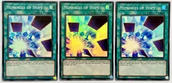 3 x DANE-EN099 Memories of Hope - Super Rare Mixed Edition Near Mint YuGiOh - Image 1