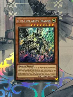 LDS2-EN015 Blue-Eyes Abyss Dragon Secret Rare 1st Edition Near Mint YuGiOh TCG - Image 1