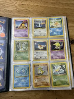 Pokemon Base Set Vintage Collection Binder WOTC Holos Full 200+ Card Lot LP-HP - Image 3