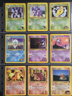 Pokemon Gym Challenge Card Bundle ×17 Inc Giovannis Nidoking Holo Rare 7/132 - Image 1
