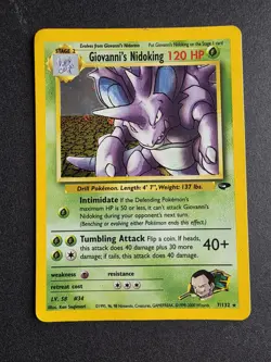 Pokemon Gym Challenge Card Bundle ×17 Inc Giovannis Nidoking Holo Rare 7/132 - Image 3