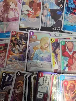 One Piece Card Game 50 Cards Lot ALL HOLO R RARE UC japanese anime etc bp929 - Image 5
