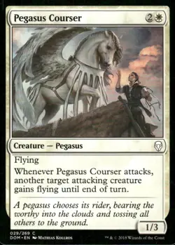 Pegasus Courser 029/269 Dominaria MTG Magic the Gathering card - Image 1