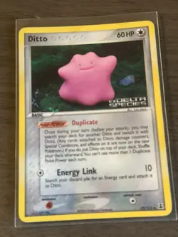Ditto Pokemon Card Reverse Holo #35 Pokemon Delta Species - MODERATELY PLAYED - Image 1