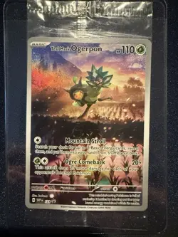 Pokemon Sealed Teal Mask Ogerpon 123 SV Scarlet Violet Promo Card Black Star - Image 1