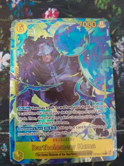One Piece Card Game Legacy of the Master -Bartholomew Kuma Secret Rare Bundle - Image 3