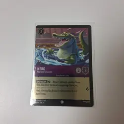 Disney Lorcana Error Misprint Miscut Nero Fearsome Crocodile Cold Foil Card - Image 1