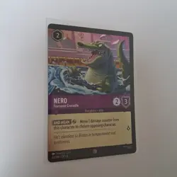 Disney Lorcana Error Misprint Miscut Nero Fearsome Crocodile Cold Foil Card - Image 3