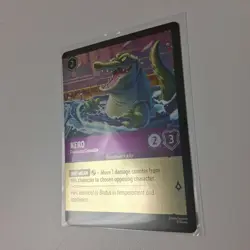 Disney Lorcana Error Misprint Miscut Nero Fearsome Crocodile Cold Foil Card - Image 4