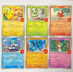PSL Com plete Set 6pieces McDonald's Promo 2025 Pokemon Card Japanese NM 1 - Image 1