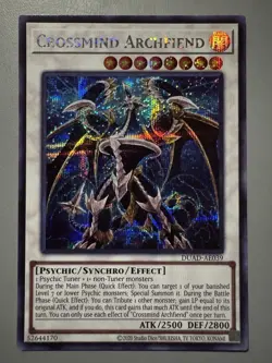 YUGIOH CROSSMIND ARCHFIEND ASIA ENGLISH EDITION DUAD-AE039 SECRET RARE - Image 1