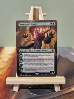 MTG Wrenn And Seven - Borderless Art - Midnight Hunt MID 278 - NM Quick Dispatch - Image 1