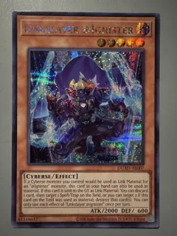 YUGIOH LINKSLAYER @IGNISTER ASIA ENGLISH EDITION DUAD-AE007 SECRET RARE - Image 1