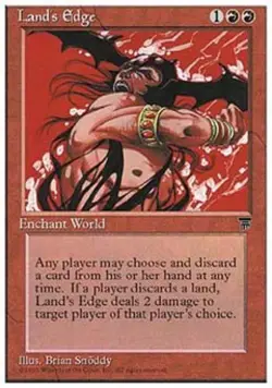 Land's Edge - Medium Play MTG Chronicles - Image 1
