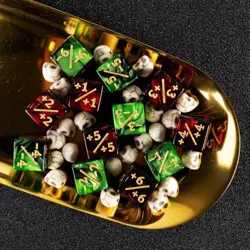 24 Pieces MTG Dice Counter Magic The Gathering Counters +1/+1 Dice Green&red - Image 4