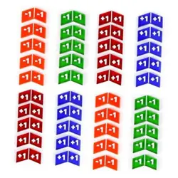 40Pcs Colorful MTG Life Counter Tokens, Magic 40pcs Stat Counters(colorful) - Image 1