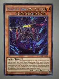 YUGIOH MIASMA DRAGON TISTINA ASIA ENGLISH EDITION DUAD-AE020 SECRET RARE - Image 1