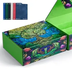Card Storage Box for MTG, Trading Card Deck Box Holds 1800+ with 6 A1-GREEN - Image 2