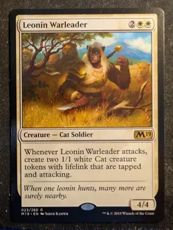 Leonin Warleader - Core Set 2019 / M19 (MTG) - Image 1