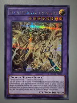 YUGIOH SECRETERION DRAGON ASIA ENGLISH EDITION DUAD-AE037 SECRET RARE - Image 1