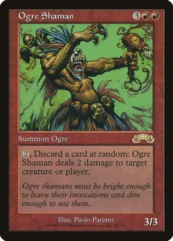 MTG Exodus --- OGRE SHAMAN --- RARE! NM! Magic the Gathering! - Image 3