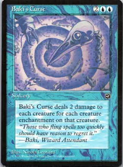 Baki's Curse [Homelands] Magic MTG Never Played NP 1995 Rare - Image 1