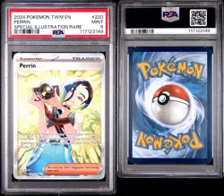 PSA 9 Graded Perrin 220/167 SIR: Twilight Masquerade Pokemon 2024 - Image 2