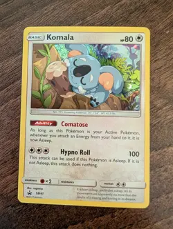 Komala SM41 Sun & Moon Black Star Promo Holo Rare Pokemon TCG NM - Image 1
