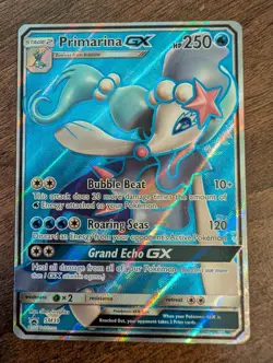 Primarina GX SM39 Sun & Moon Full Art Ultra Rare Promo Pokemon TCG Standard Size - Image 1
