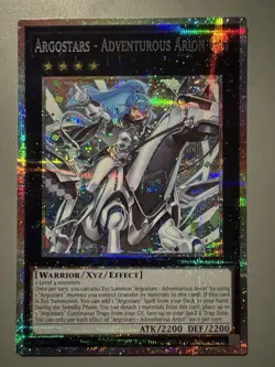 YUGIOH ARGOSTARS - ADVENTUROUS ARION (XYZ) ASIA ENGLISH EDITION DUAD-AE045 PSER - Image 1