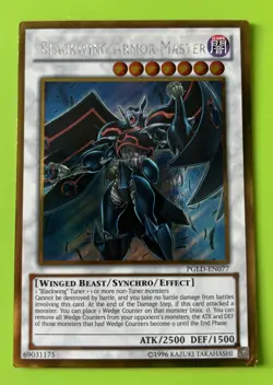 YuGiOh PGLD-EN077 Blackwing Armor Master Gold Rare - Image 1