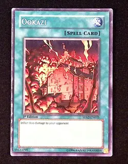 Ookazi 1st Edition YuGiOh 5D's Starter Deck 2009 Spell Common - Image 1