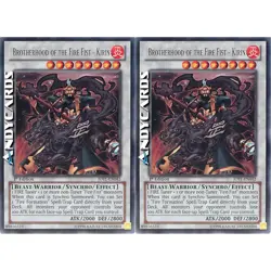 BROTHERHOOD OF THE FIRE FIST - KIRIN 2x • Rara • JOTL EN042 • 1Ed • Yugioh! - Image 1